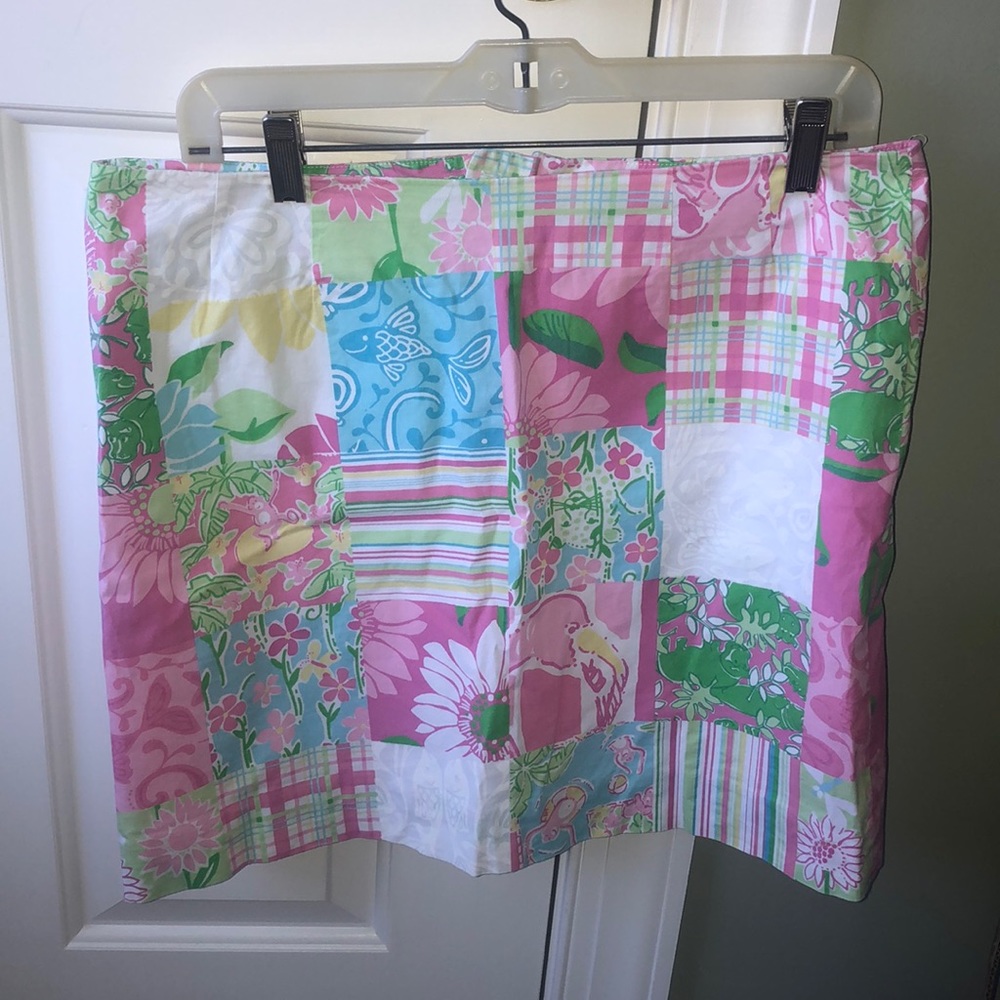 VINTAGE Lilly Pulitzer Patchwork Skirt